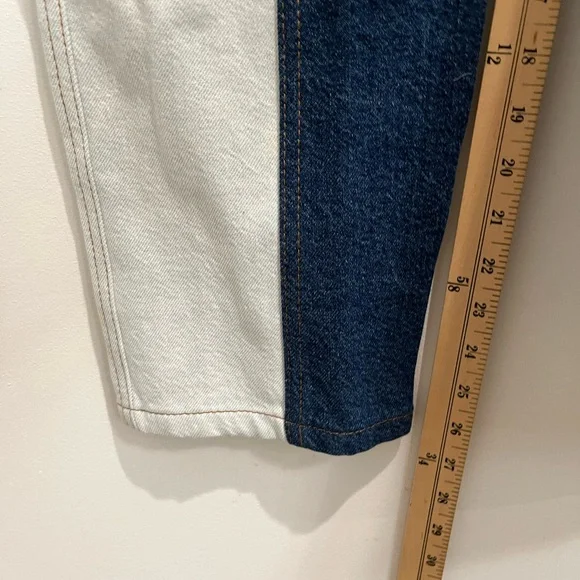 Farm Rio Cutwork Denim Jumpsuit Sz. 31 NWT - Picture 8 of 13